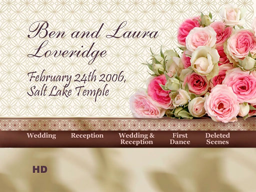 Return to Wedding Video Examples Page Please also check out our DVD Menu 